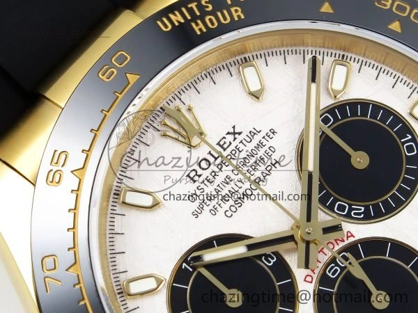 Daytona 116518 QF 1:1 Best Edition Meteorite Dial on Oysterflex Strap SH4130 V3 (Gain Weight)