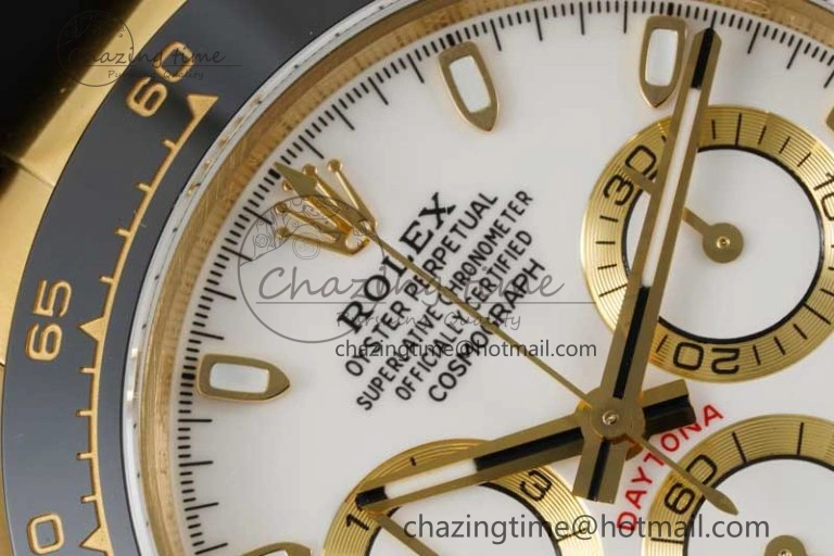 Daytona 116518 QF 1:1 Best Edition White Dial on Oysterflex Rubber Strap SA4130