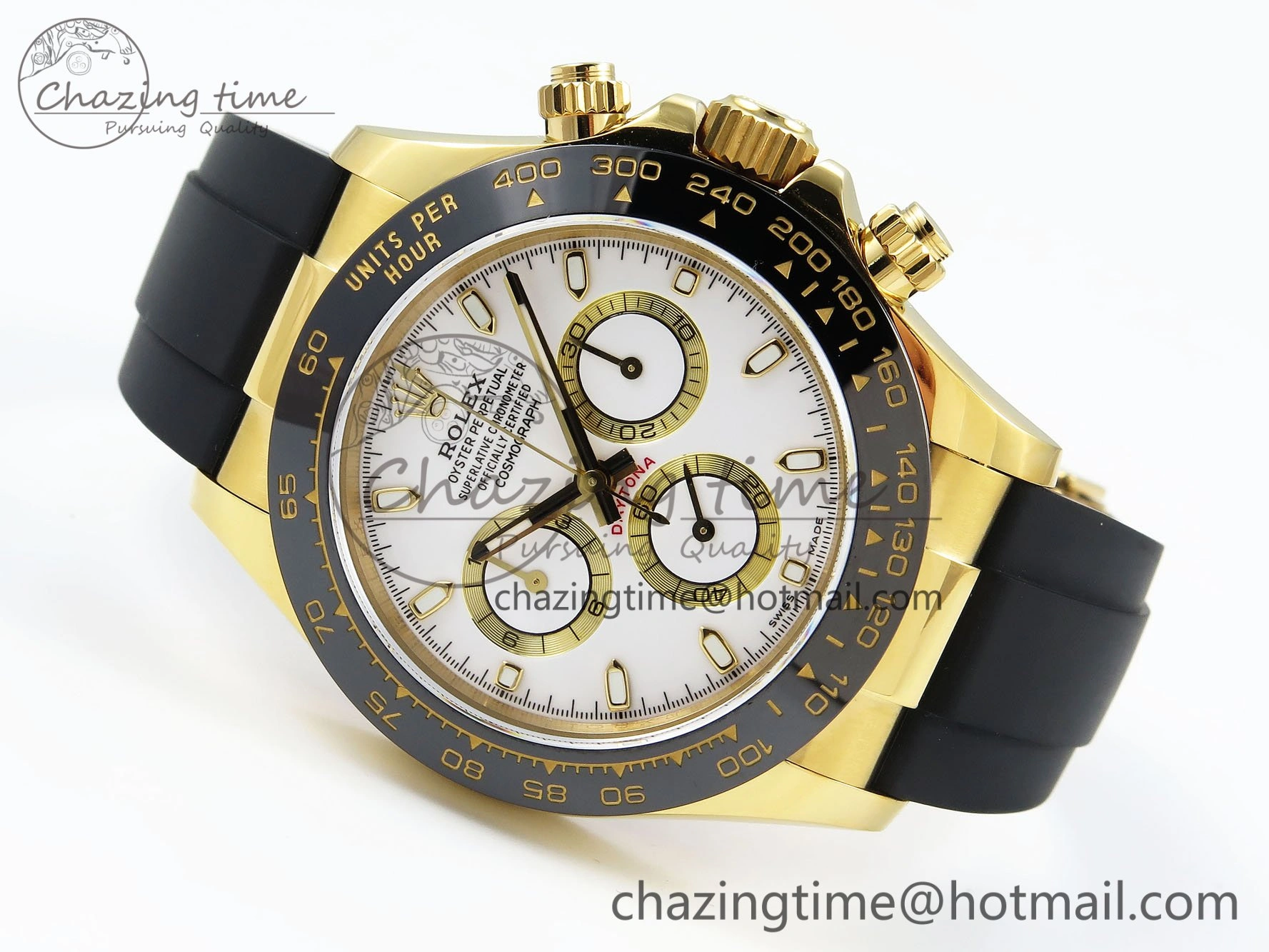 Daytona 116518 QF 1:1 Best Edition White Dial on Oysterflex Strap SH4130 V3 (Gain Weight)