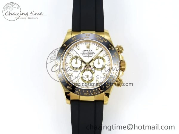 Daytona 116518 QF 1:1 Best Edition White Dial on Oysterflex Strap SH4130 V3 (Gain Weight)