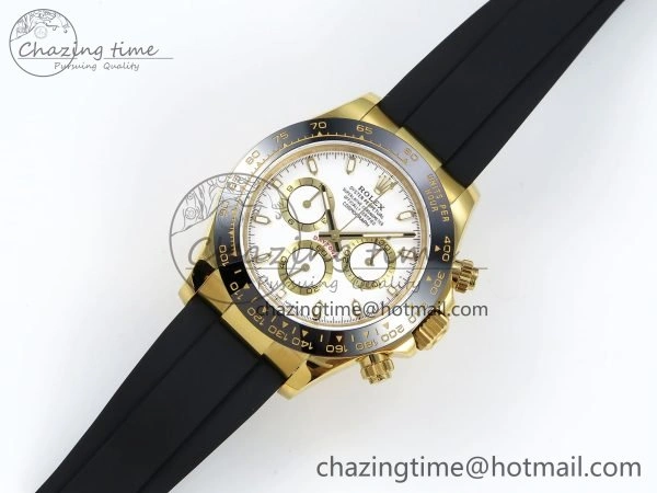 Daytona 116518 QF 1:1 Best Edition White Dial on Oysterflex Strap SH4130 V3 (Gain Weight)