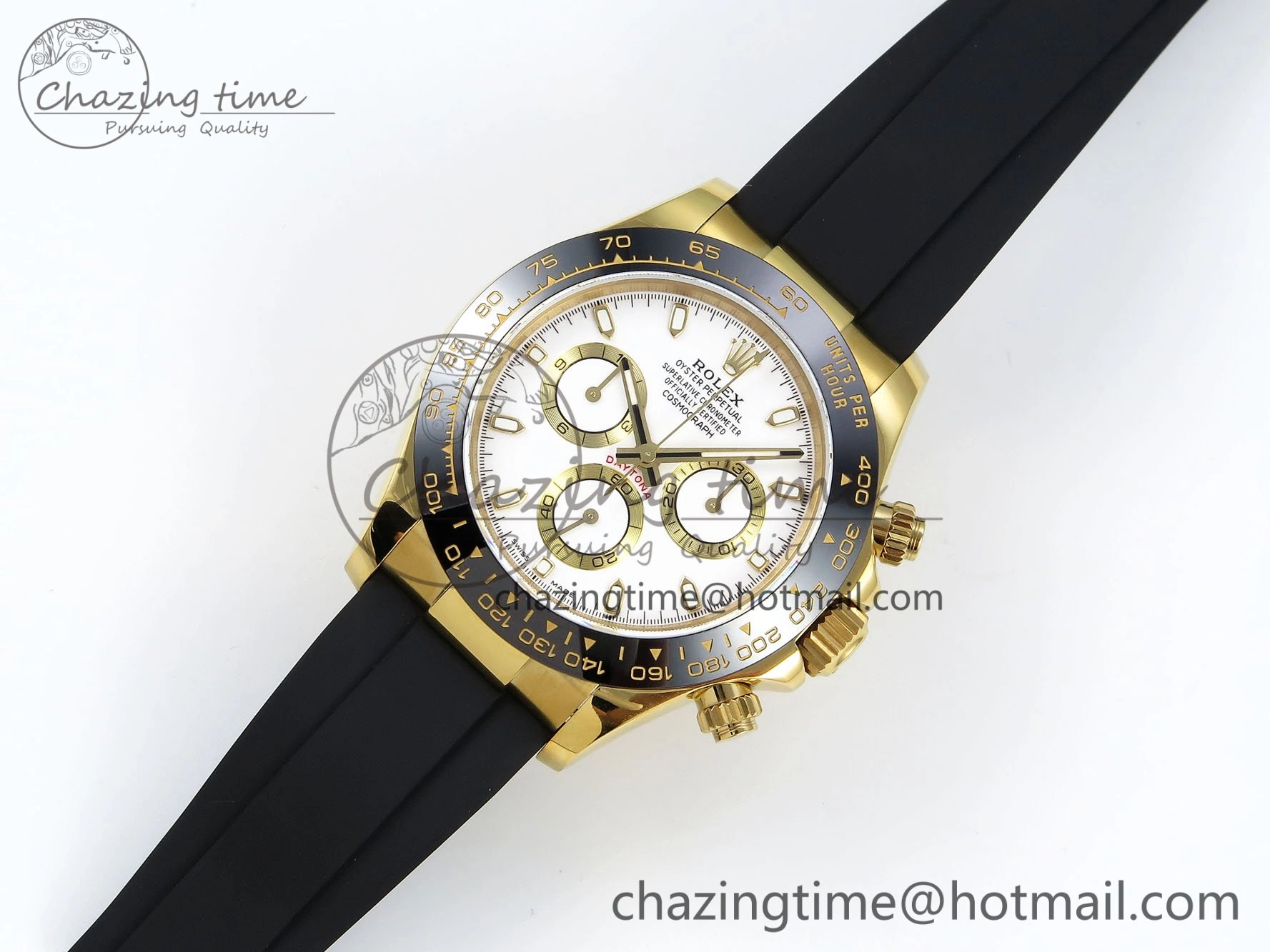 Daytona 116518 QF 1:1 Best Edition White Dial on Oysterflex Strap SH4130 V3 (Gain Weight)