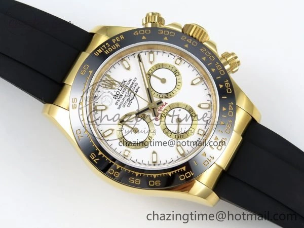 Daytona 116518 QF 1:1 Best Edition White Dial on Oysterflex Strap SH4130 V3 (Gain Weight)