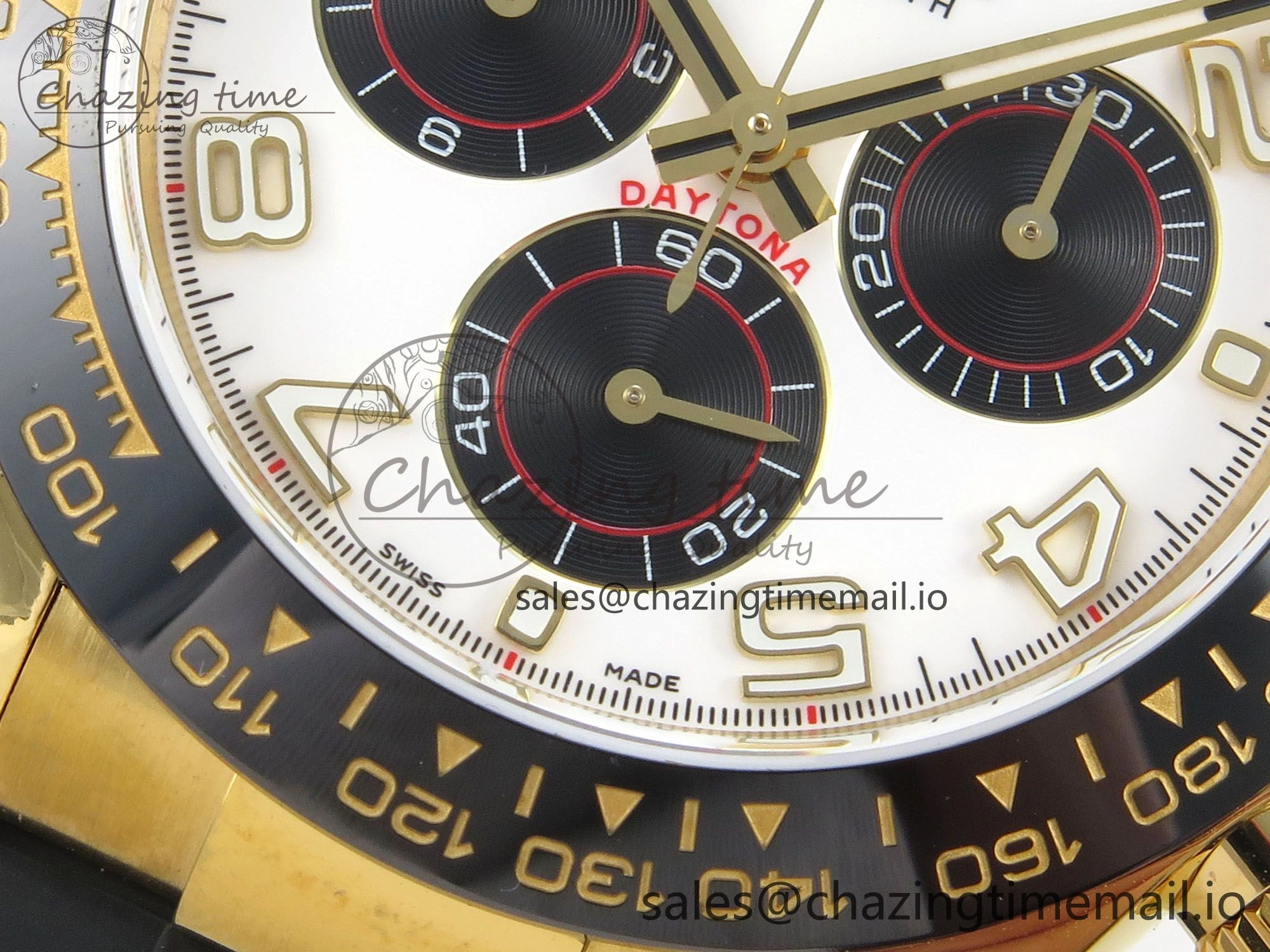 Daytona 116518 QF 1:1 Best Edition White Black Dial on Oysterflex Strap SH4130 V11（Gain Weight）