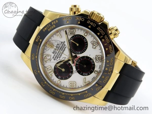 Daytona 116518 QF 1:1 Best Edition White Black Numeral Dial on Oysterflex Strap SH4130 V3 (Gain Weight)