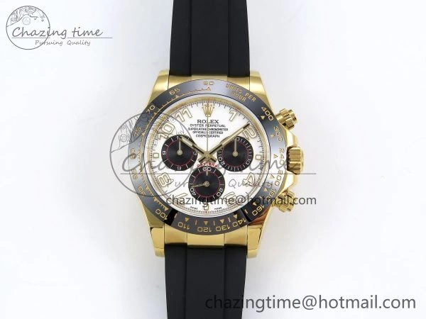Daytona 116518 QF 1:1 Best Edition White Black Numeral Dial on Oysterflex Strap SH4130 V3 (Gain Weight)