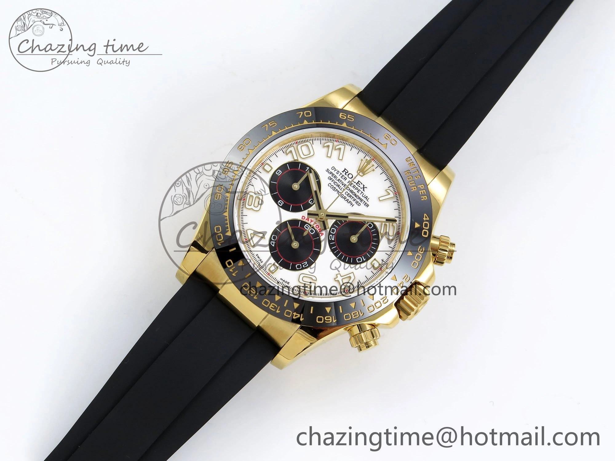 Daytona 116518 QF 1:1 Best Edition White Black Numeral Dial on Oysterflex Strap SH4130 V3 (Gain Weight)