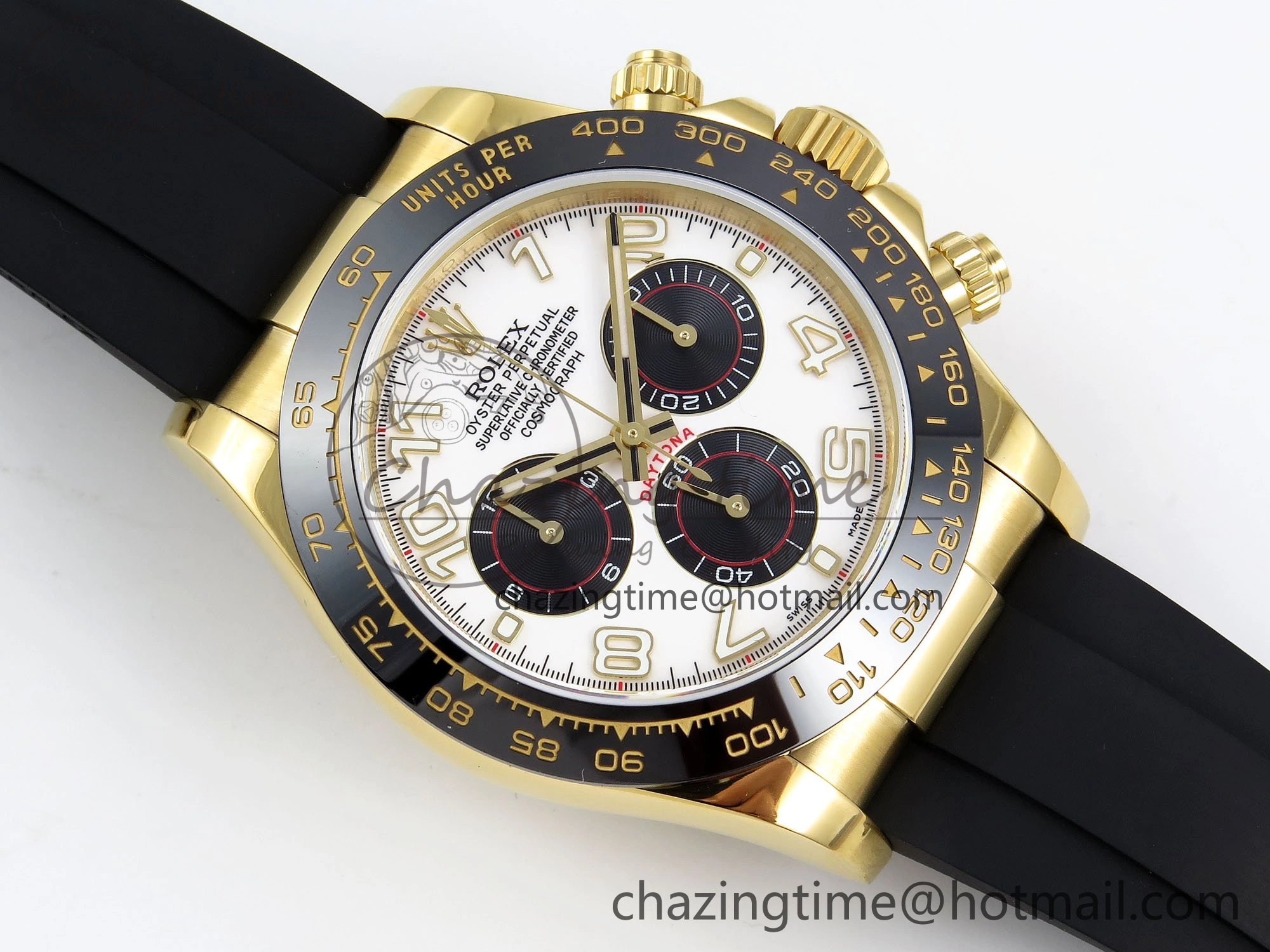 Daytona 116518 QF 1:1 Best Edition White Black Numeral Dial on Oysterflex Strap SH4130 V3 (Gain Weight)