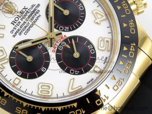 Daytona 116518 QF 1:1 Best Edition White Black Numeral Dial on Oysterflex Strap SH4130 V3 (Gain Weight)