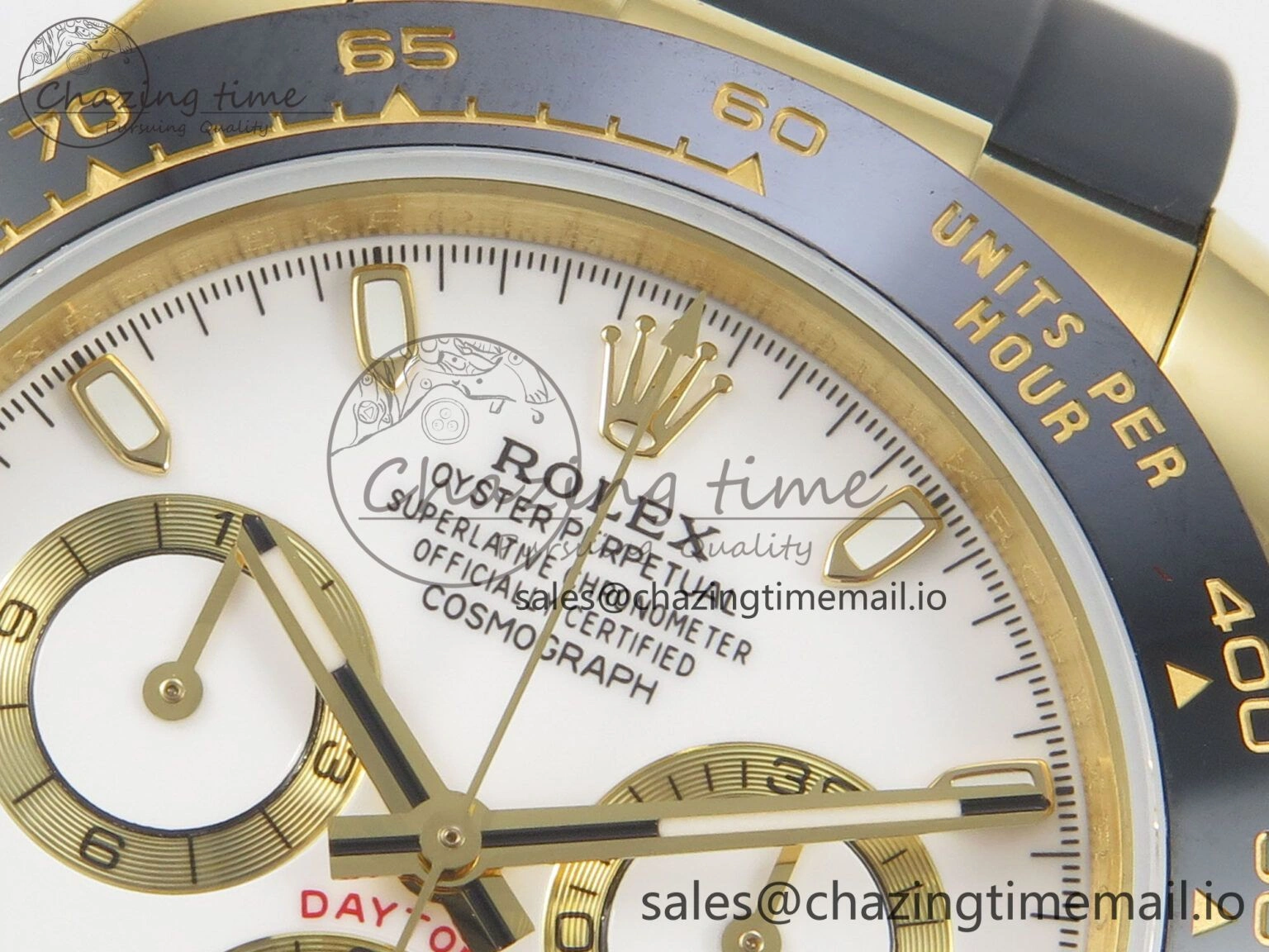 Daytona 116518 QF 1:1 Best Edition White YG Dial on Oysterflex Strap SH4130 V11（Gain Weight）