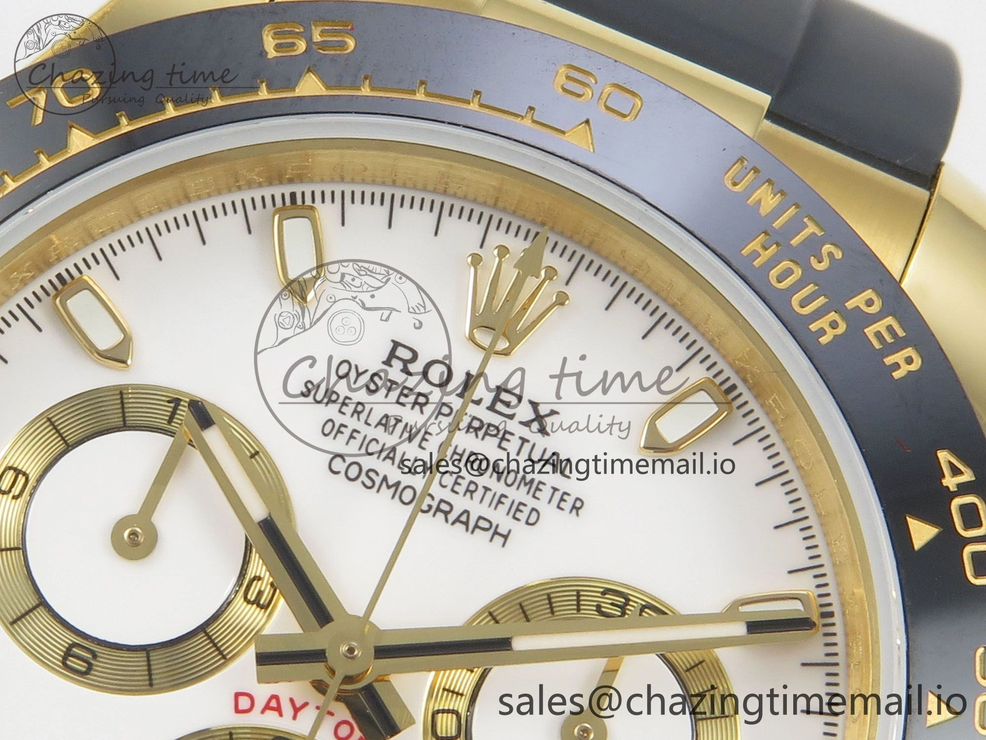 Daytona 116518 QF 1:1 Best Edition White YG Dial on Oysterflex Strap SH4130 V11（Gain Weight）