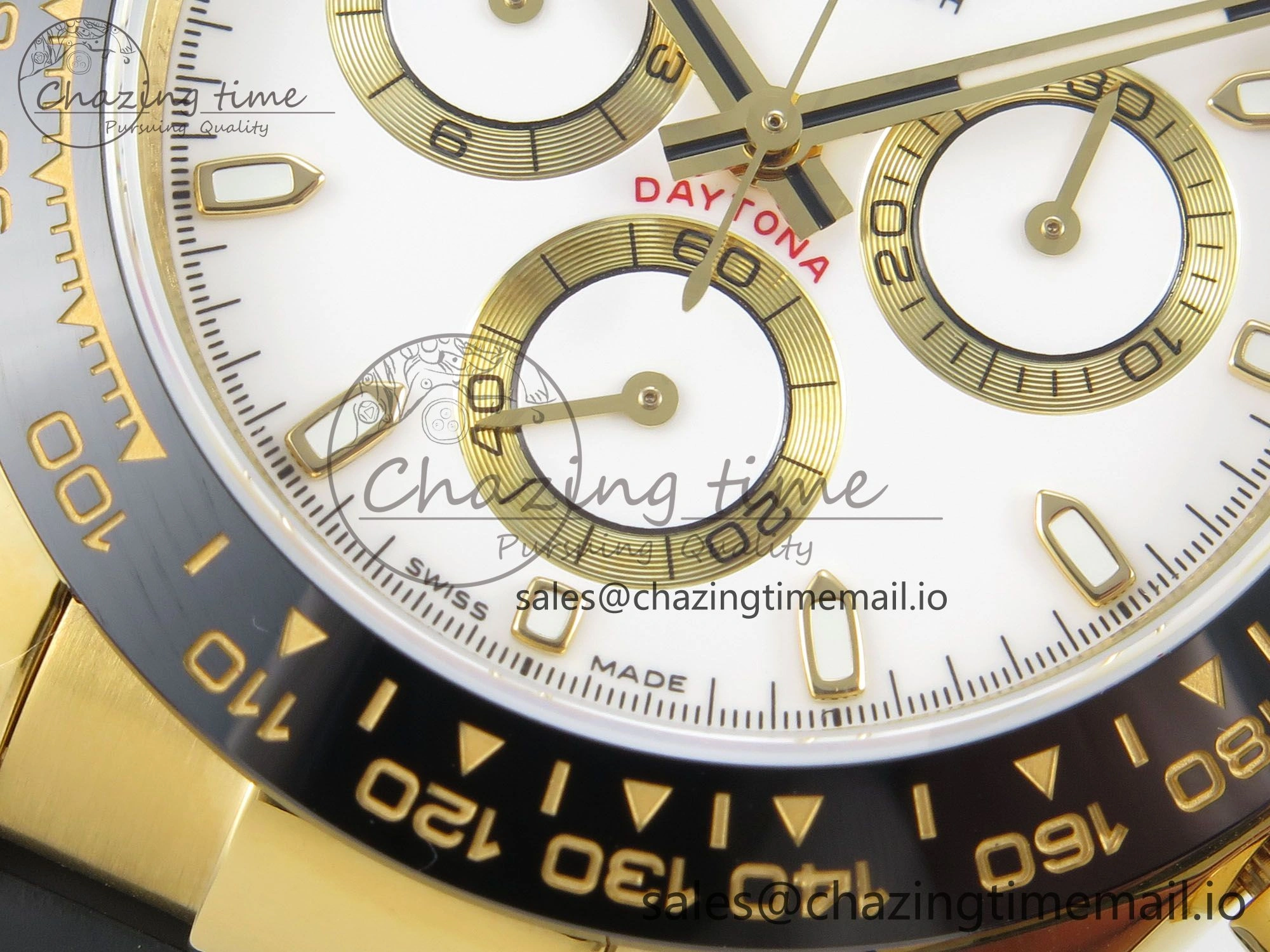 Daytona 116518 QF 1:1 Best Edition White YG Dial on Oysterflex Strap SH4130 V11（Gain Weight）