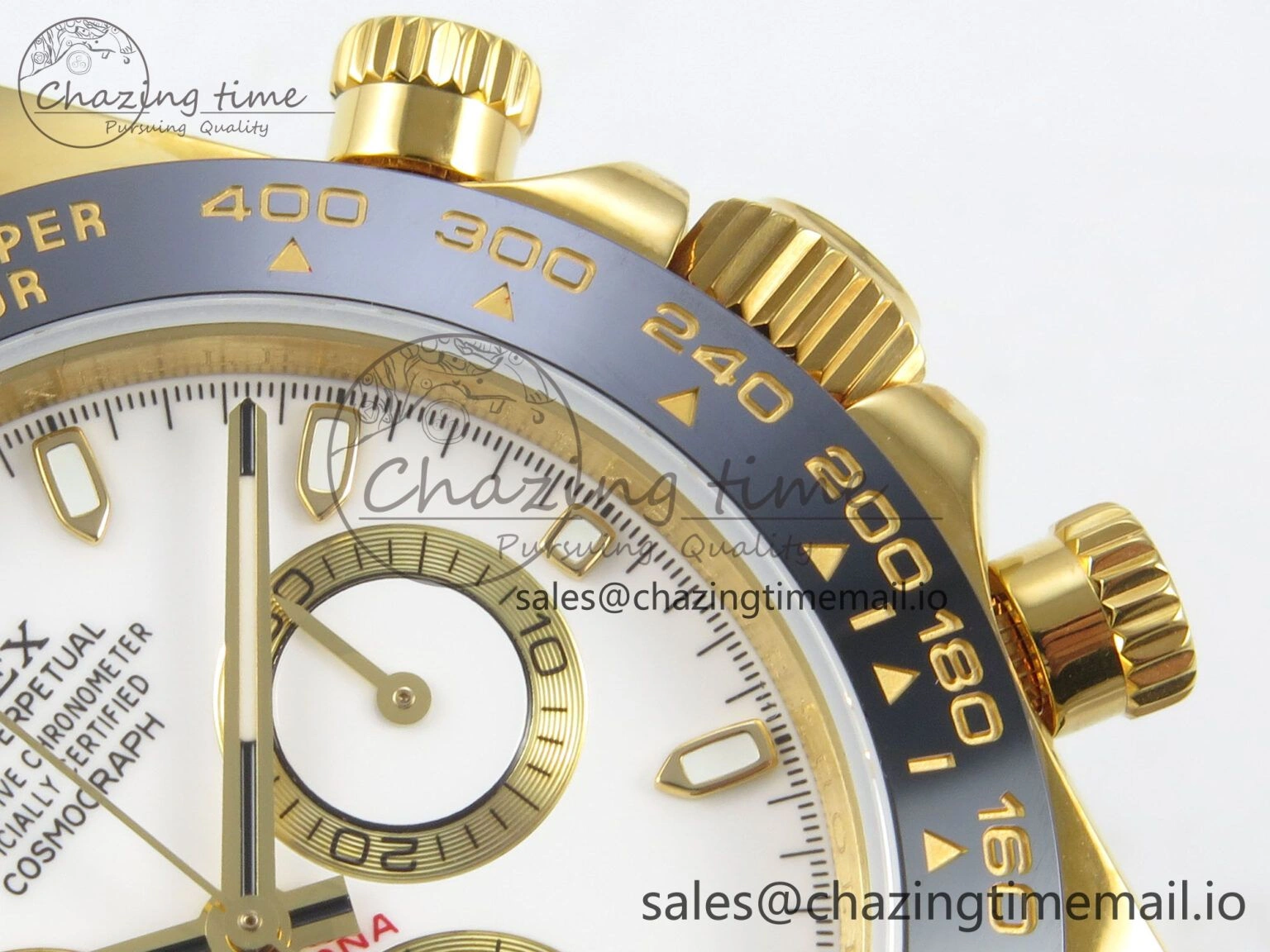 Daytona 116518 QF 1:1 Best Edition White YG Dial on Oysterflex Strap SH4130 V11（Gain Weight）