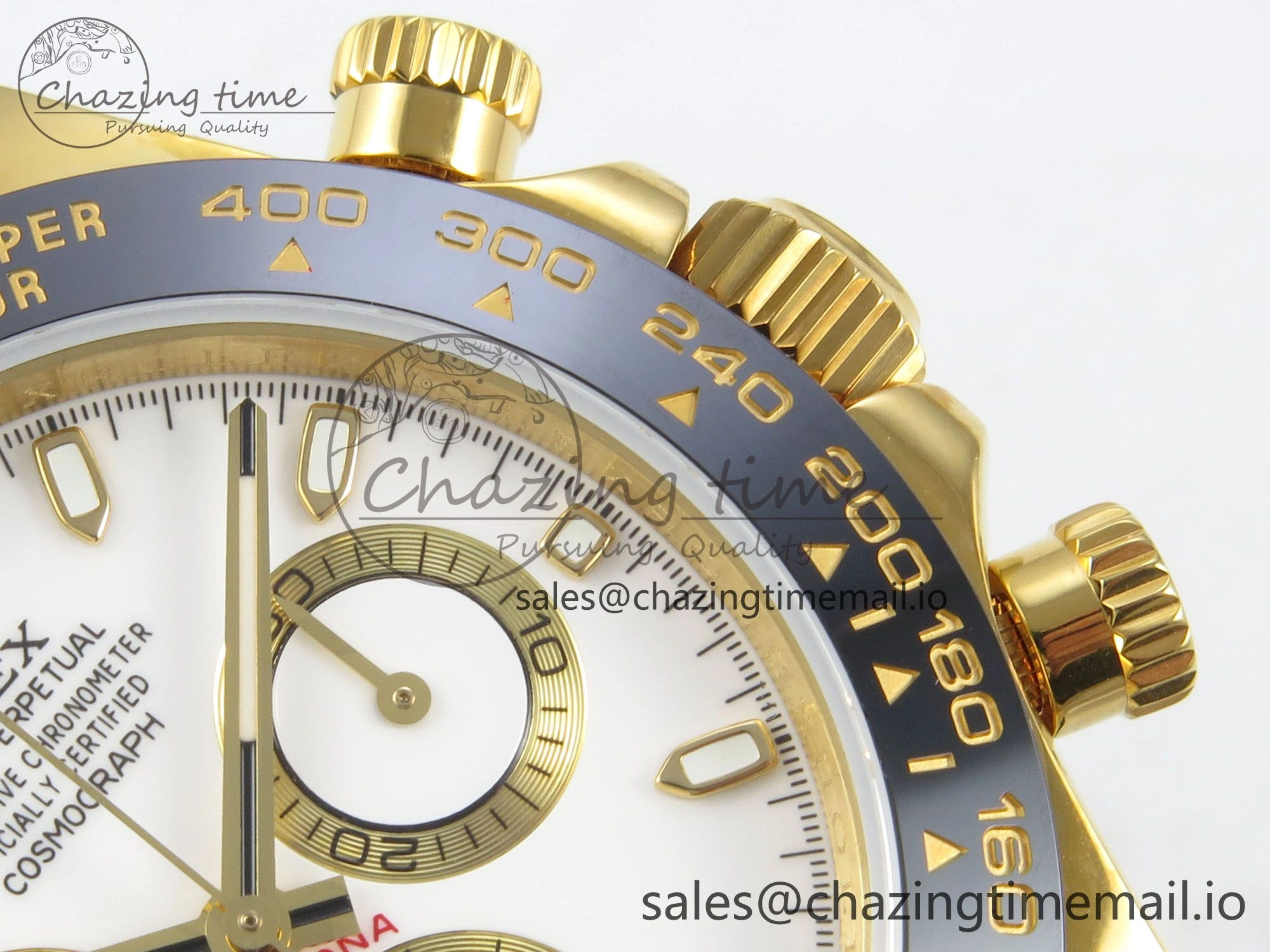 Daytona 116518 QF 1:1 Best Edition White YG Dial on Oysterflex Strap SH4130 V11（Gain Weight）