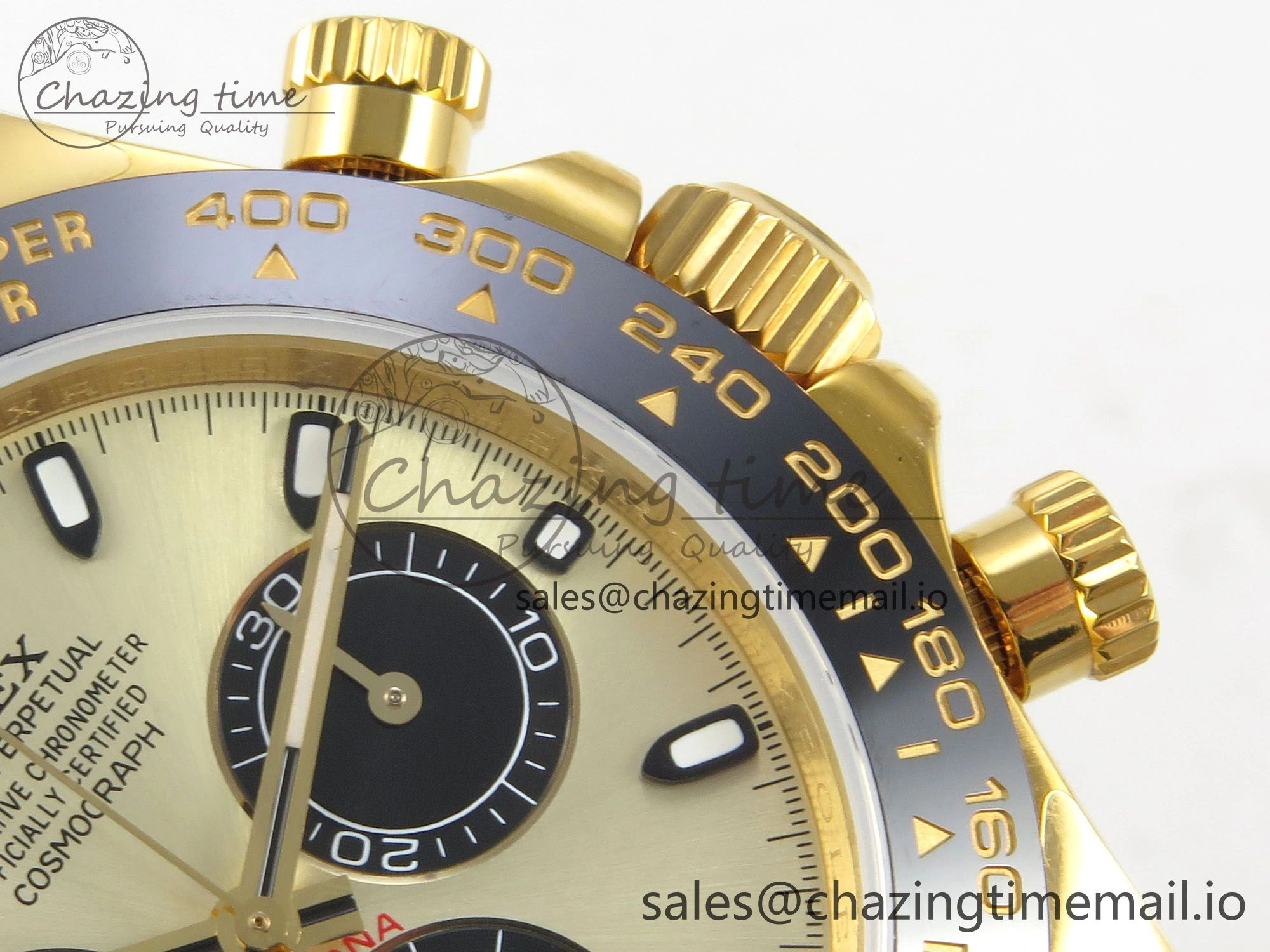 Daytona 116518 QF 1:1 Best Edition YG Black Dial on Oysterflex Strap SH4130 V11（Gain Weight）
