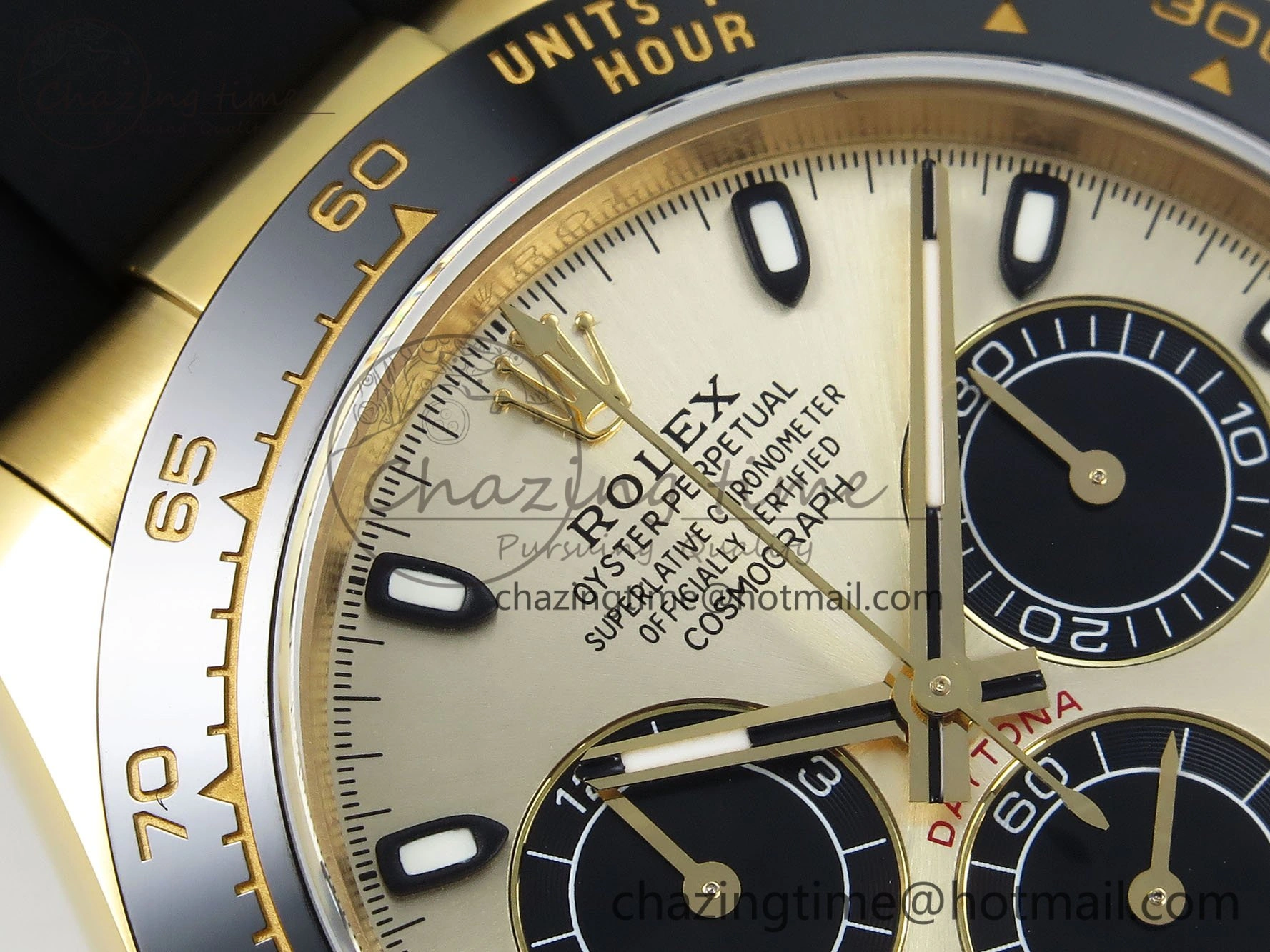 Daytona 116518 QF 1:1 Best Edition YG Black Dial on Oysterflex Strap SH4130 V3 (Gain Weight)