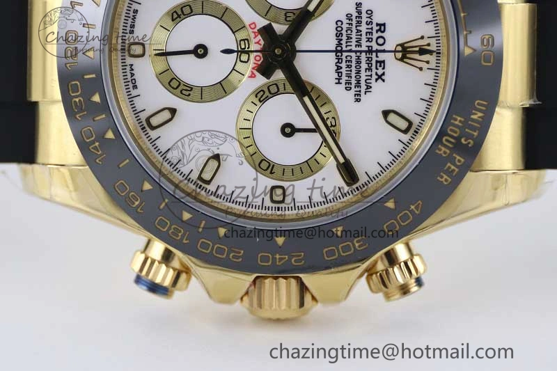 Daytona 116518 TWF 1:1 Best Edition 904L Steel White Dial on Oysterflex Strap A7750