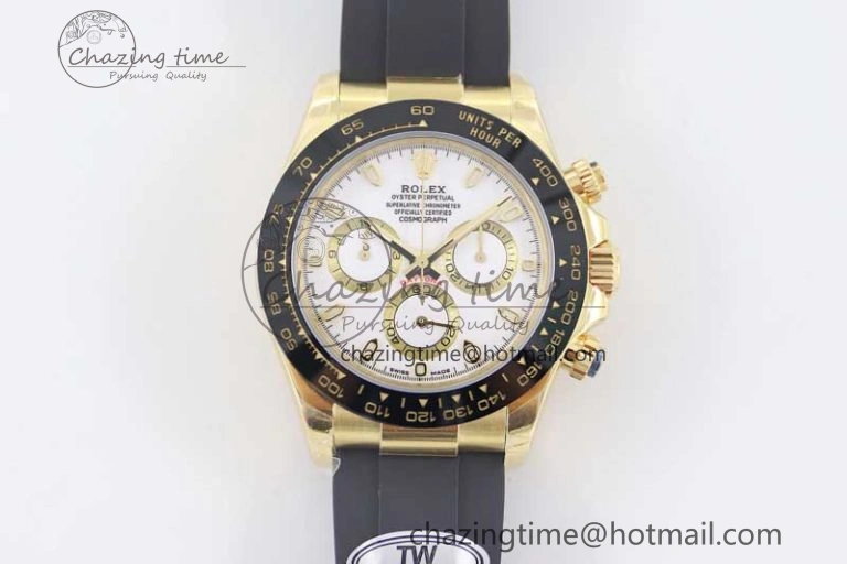Daytona 116518 TWF 1:1 Best Edition 904L Steel White Dial on Oysterflex Strap A7750