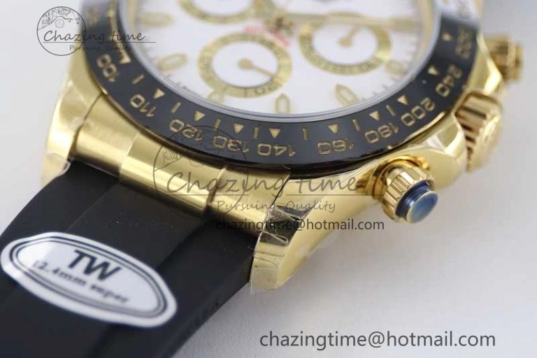 Daytona 116518 TWF 1:1 Best Edition 904L Steel White Dial on Oysterflex Strap A7750