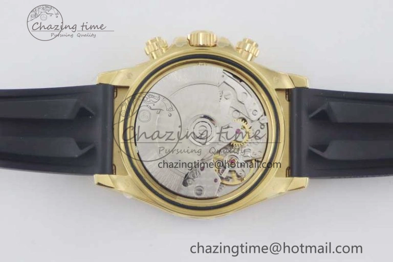 Daytona 116518 TWF 1:1 Best Edition 904L Steel YG Dial on Oysterflex Strap A7750