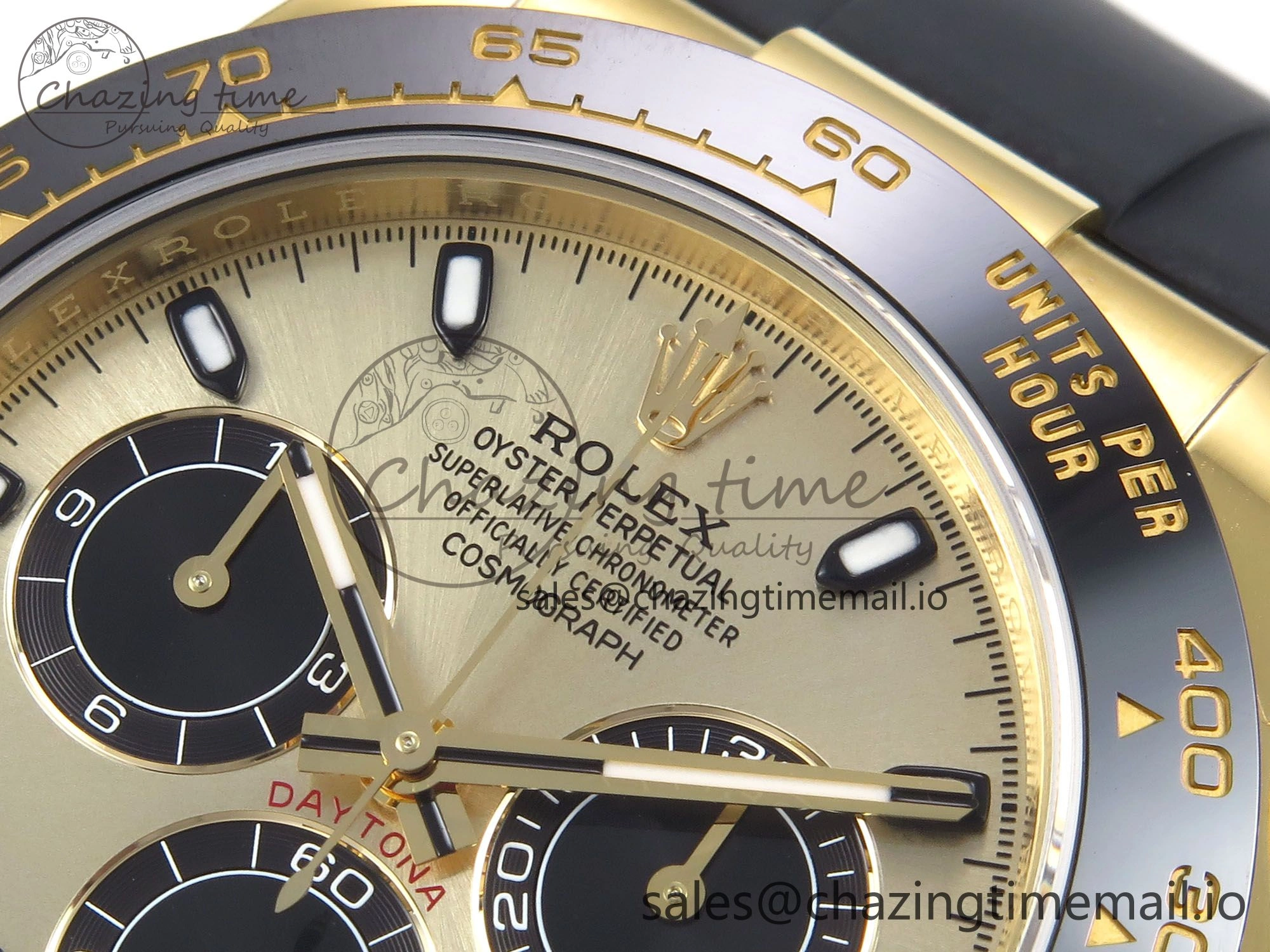 Daytona 116518 VSF 1:1 Best Edition 904L Steel YG Dial on Oysterflex Strap DD4130