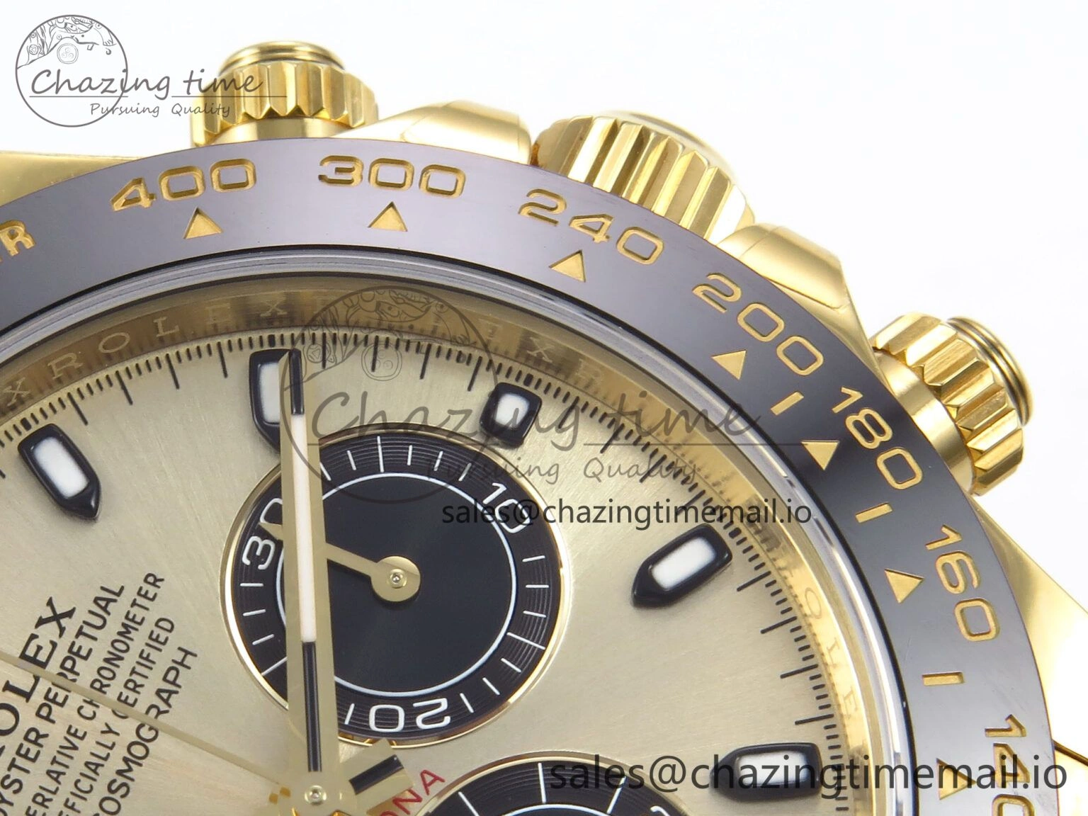 Daytona 116518 VSF 1:1 Best Edition 904L Steel YG Dial on Oysterflex Strap DD4130