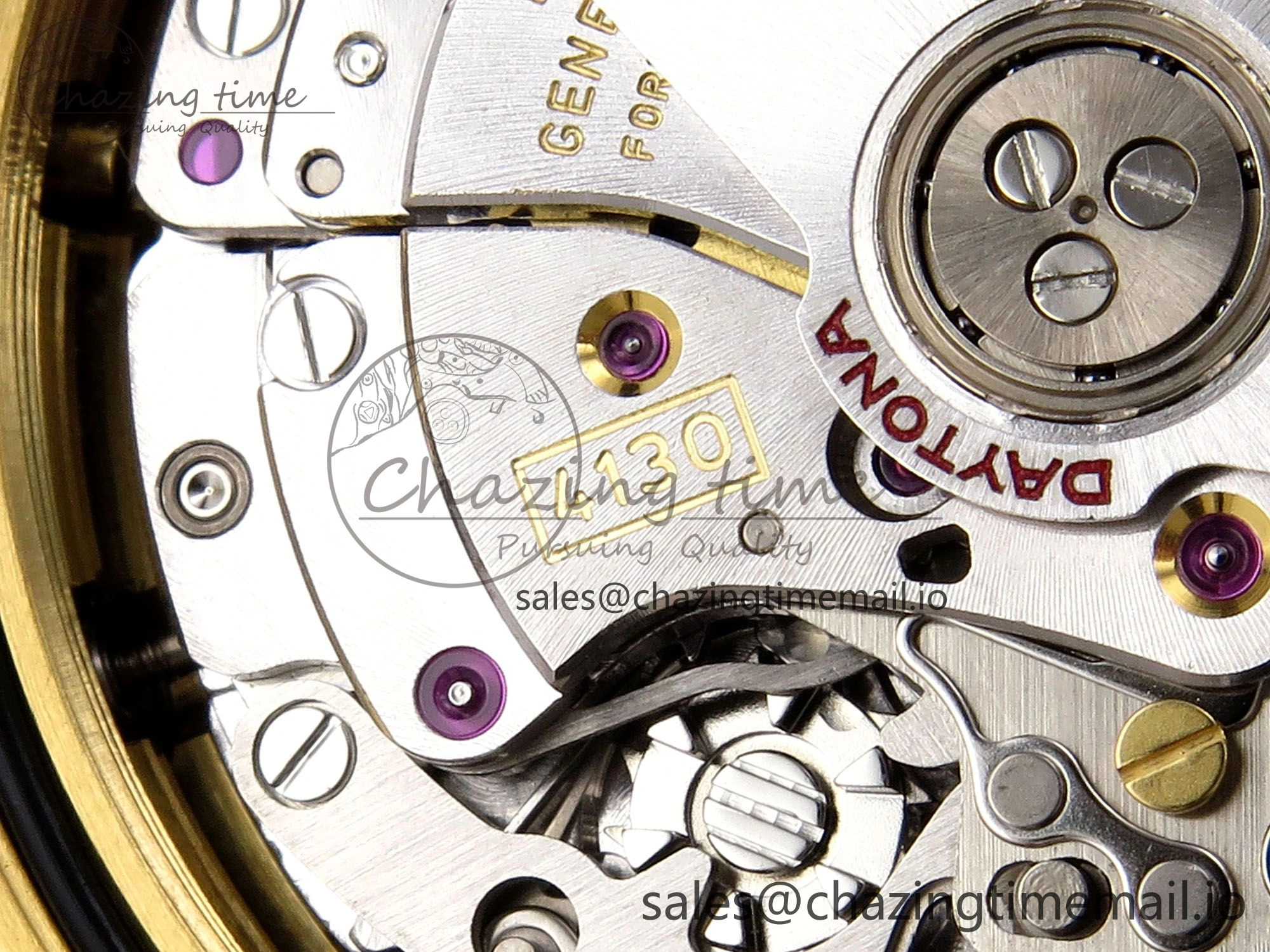 Daytona 116518 VSF 1:1 Best Edition 904L Steel YG Dial on Oysterflex Strap DD4130