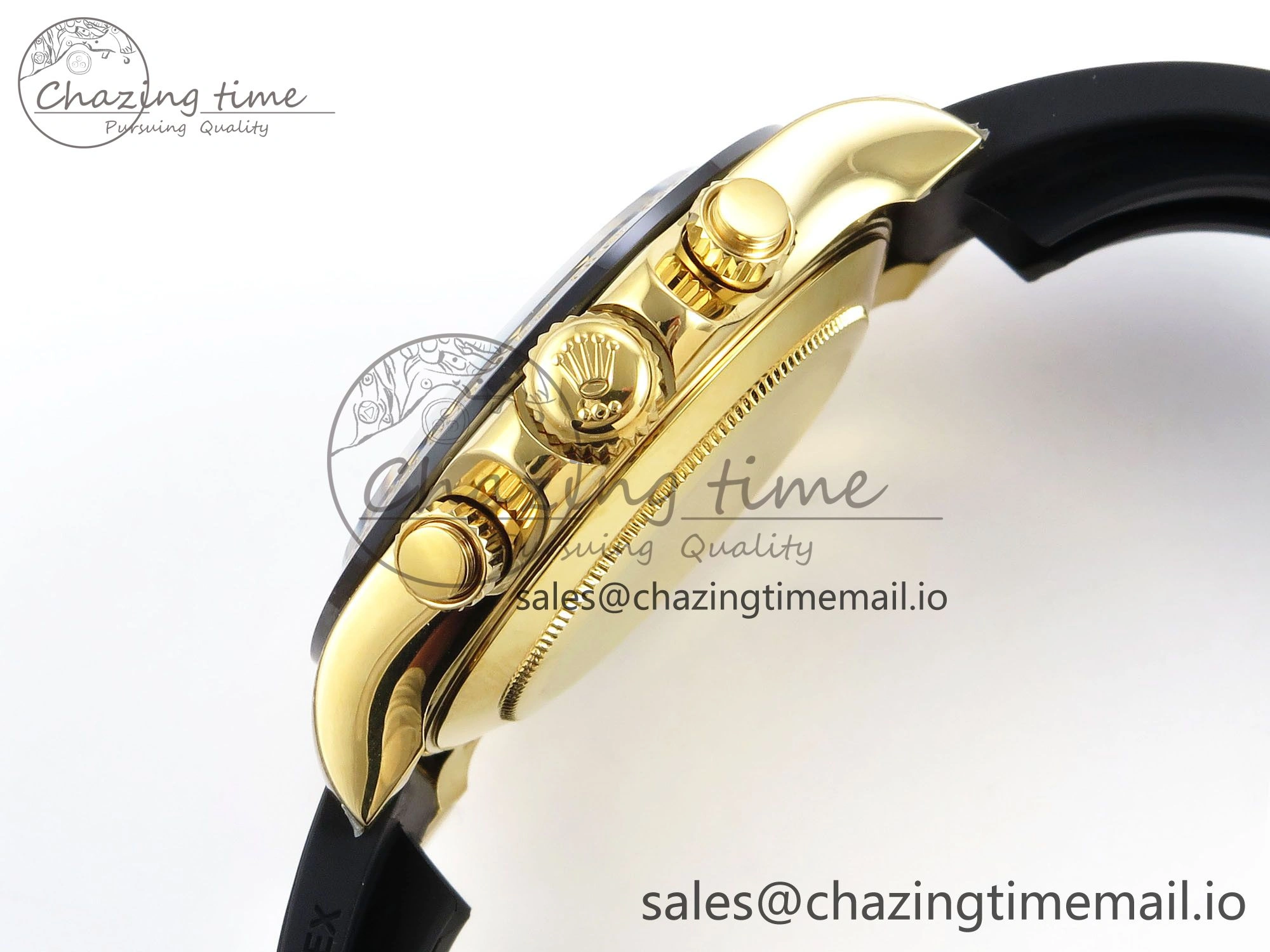 Daytona 116518 ZF 1:1 Best Edition Gold Dial on Oysterflex Strap SH4130（Gain Weight）