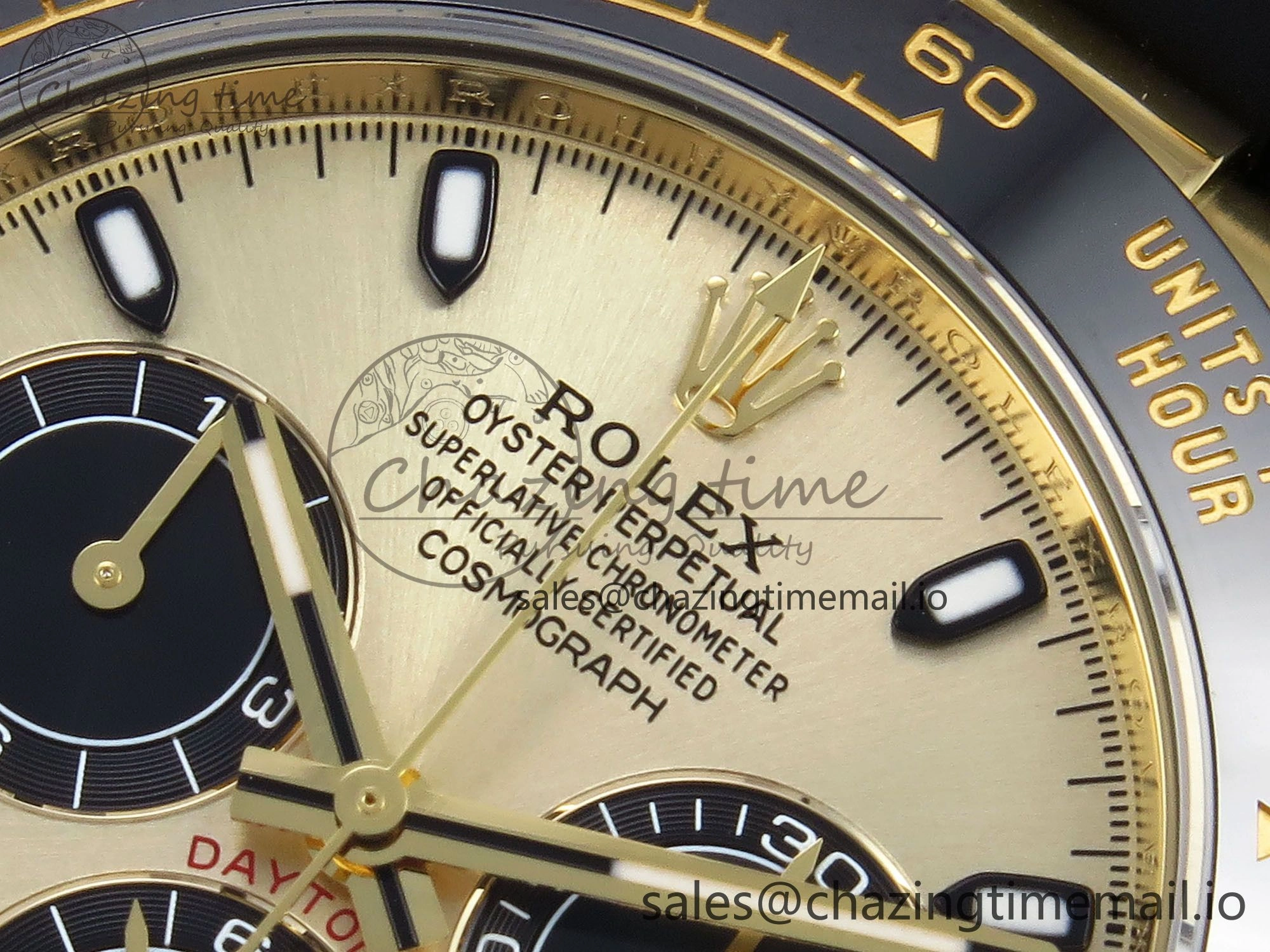 Daytona 116518 ZF 1:1 Best Edition Gold Dial on Oysterflex Strap SH4130（Gain Weight）