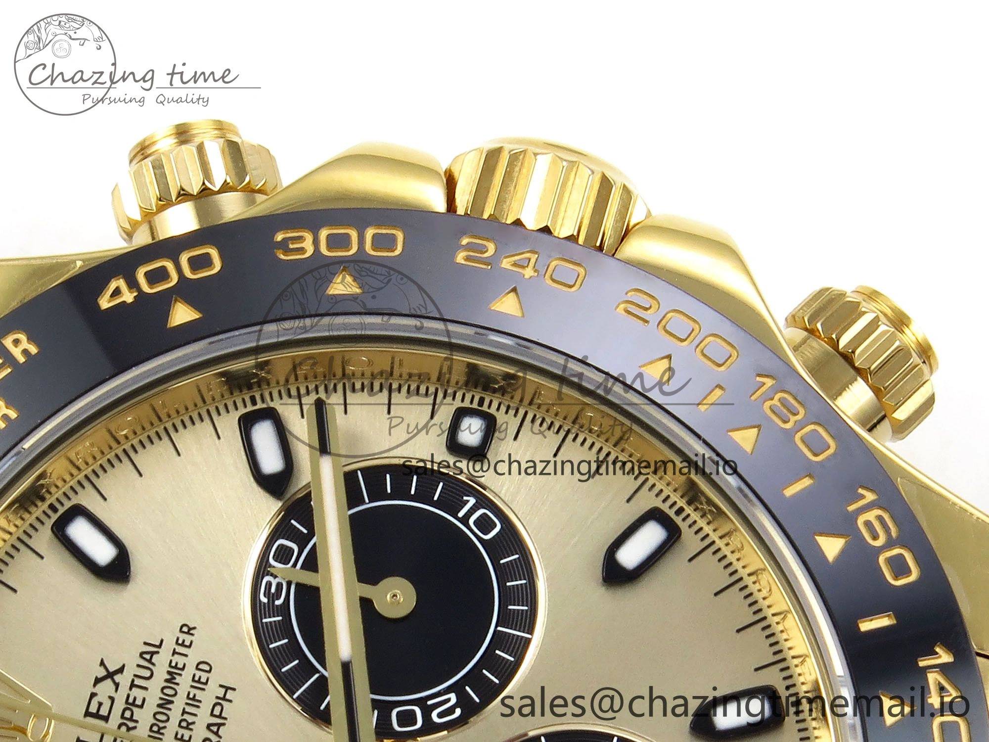 Daytona 116518 ZF 1:1 Best Edition Gold Dial on Oysterflex Strap SH4130（Gain Weight）