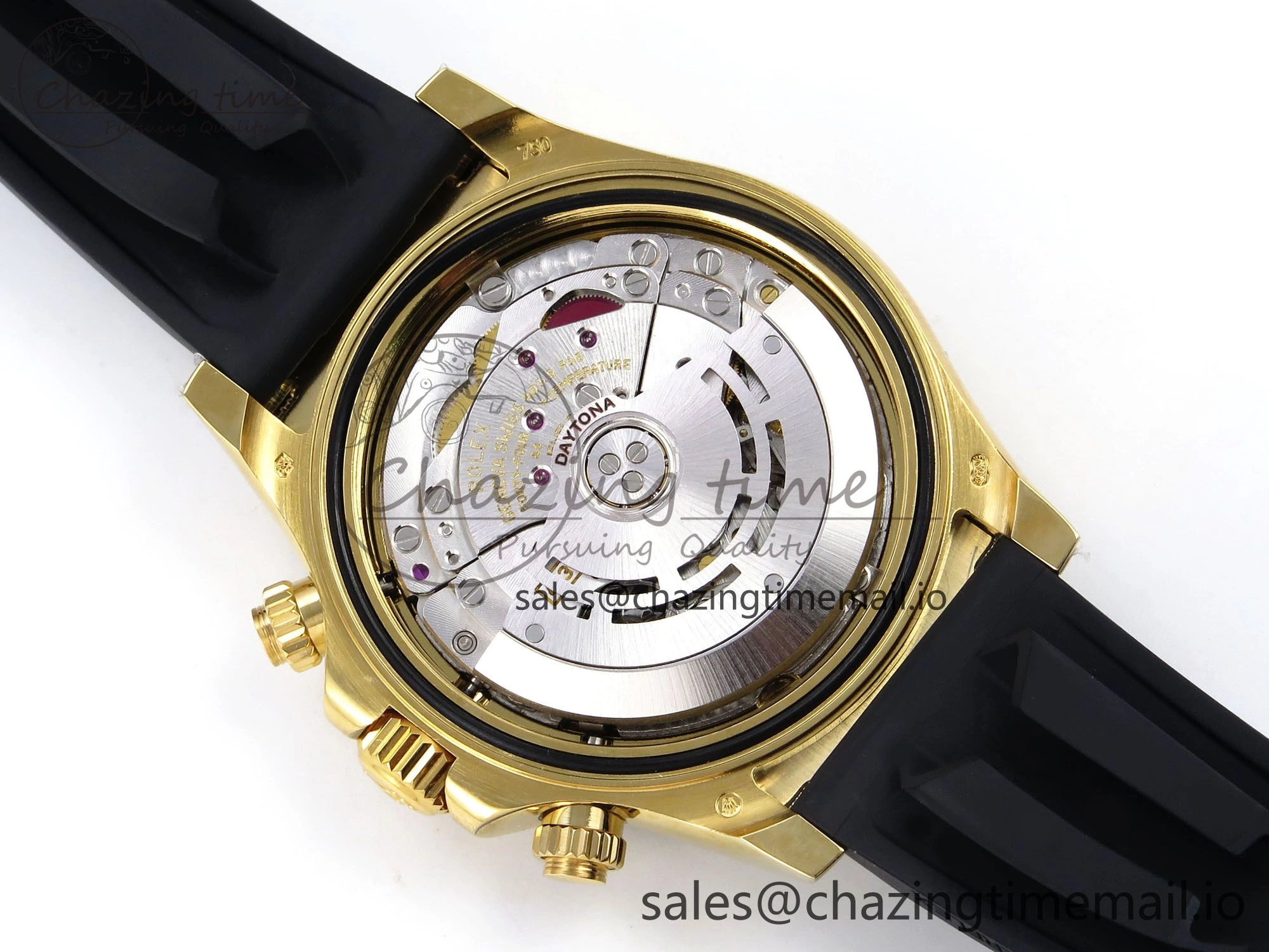 Daytona 116518 ZF 1:1 Best Edition Gold Dial on Oysterflex Strap SH4130（Gain Weight）
