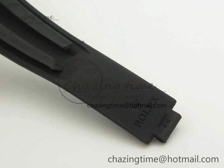 Daytona 116518LN YG JH Best Black Diam Dial On Rubber Strap A4130 (Free XS Rubber )