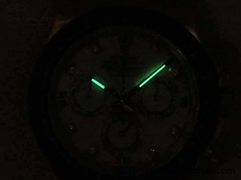 Daytona 116518LN YG JH Best White MOP Diam Dial On Rubber Strap A4130 (Free XS Rubber )