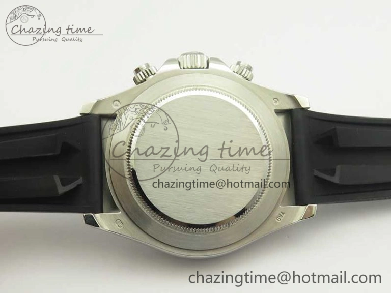 Daytona 116519 ARF 1:1 Best Edition 904L SS Case Gray Black Dial on Black Rubber Strap A4130 Super Clone V2