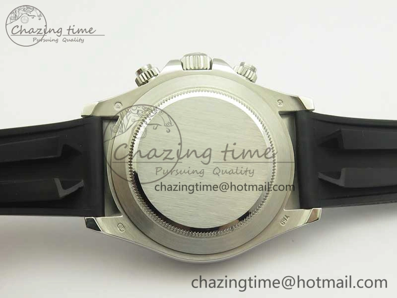 Daytona 116519 ARF 1:1 Best Edition 904L SS Case Gray Black Dial on Black Rubber Strap A4130 Super Clone V2