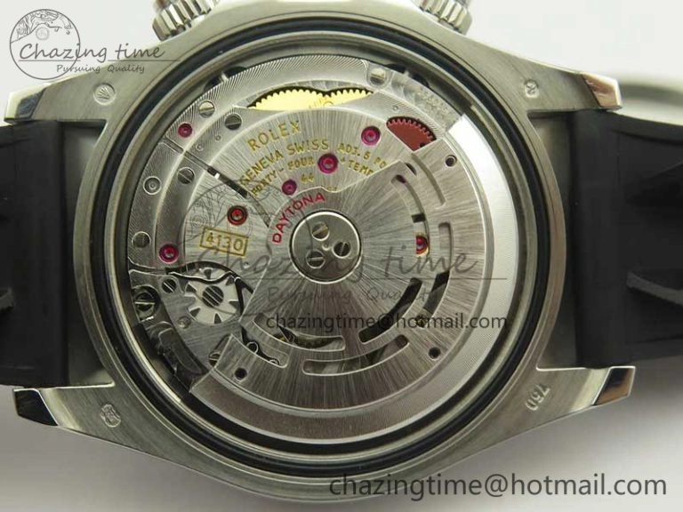 Daytona 116519 ARF 1:1 Best Edition 904L SS Case Gray Black Dial on Black Rubber Strap A4130 Super Clone V2