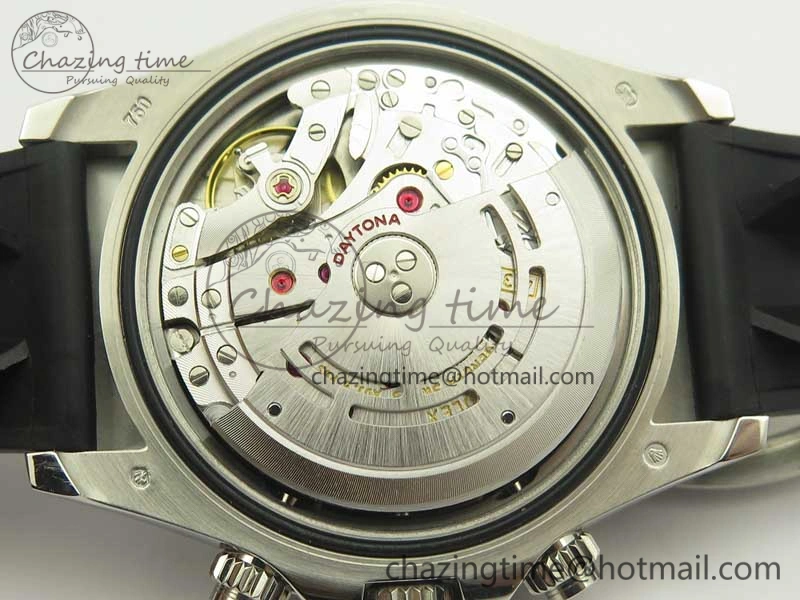 Daytona 116519 ARF 1:1 Best Edition 904L SS Case Gray Black Dial on Black Rubber Strap A4130 Super Clone V2