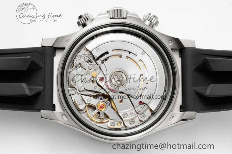 Daytona 116519 BTF 1:1 Best Edition Black Diamonds Dial on Oysterflex Rubber Strap SA4130