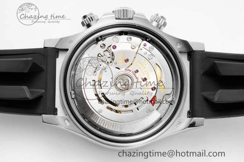 Daytona 116519 BTF 1:1 Best Edition Black Diamonds Dial on Oysterflex Rubber Strap SA4130