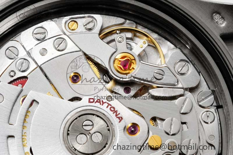 Daytona 116519 BTF 1:1 Best Edition Black Diamonds Dial on Oysterflex Rubber Strap SA4130