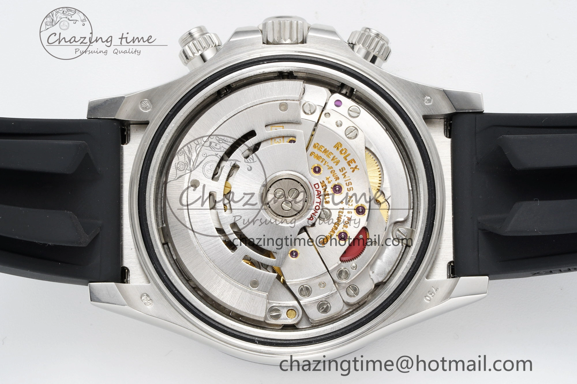 Daytona 116519 Clean Factory 1:1 Best Edition Black Diamonds Dial on Oysterflex Rubber Strap SA4130