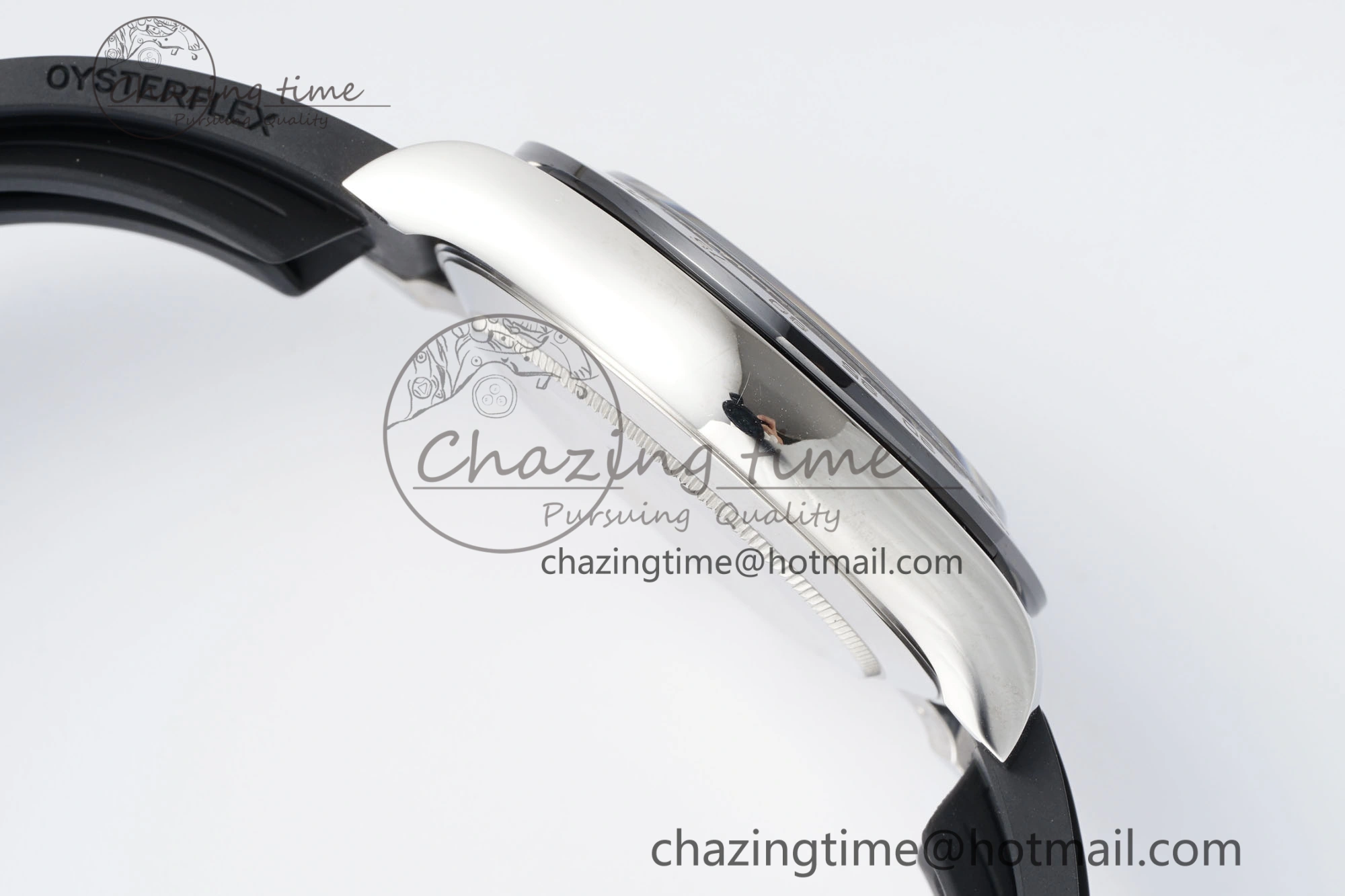 Daytona 116519 Clean Factory 1:1 Best Edition Black Diamonds Dial on Oysterflex Rubber Strap SA4130