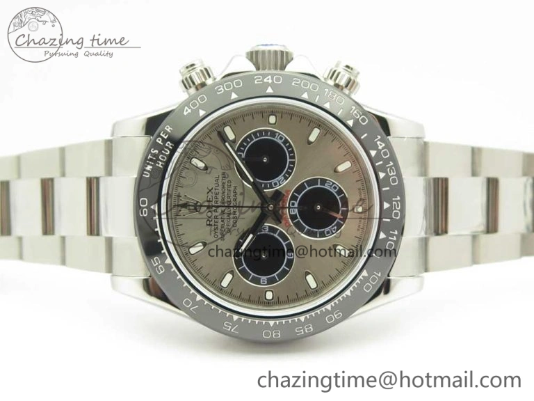 Daytona 116519 JHF Best Edition Ceramic Bezel Gray Dial on SS Bracelet A4130