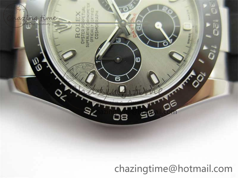 Daytona 116519 KKF 1:1 Best Edition 904L Steel Black Dial on SS Bracelet A7750