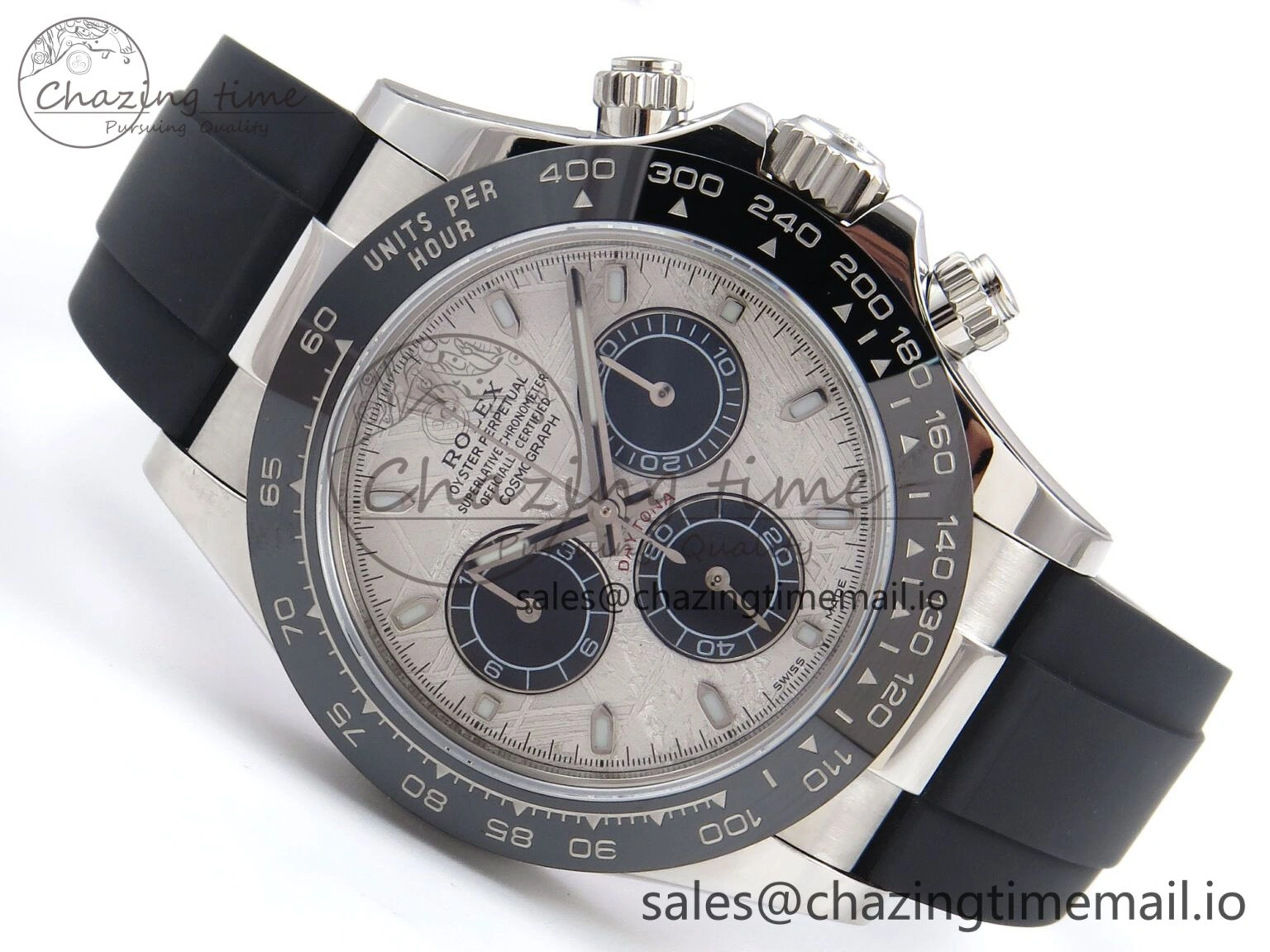 Daytona 116519 N6F 1:1 Best Edition Meteorite Dial on Oysterflex Strap SA4130