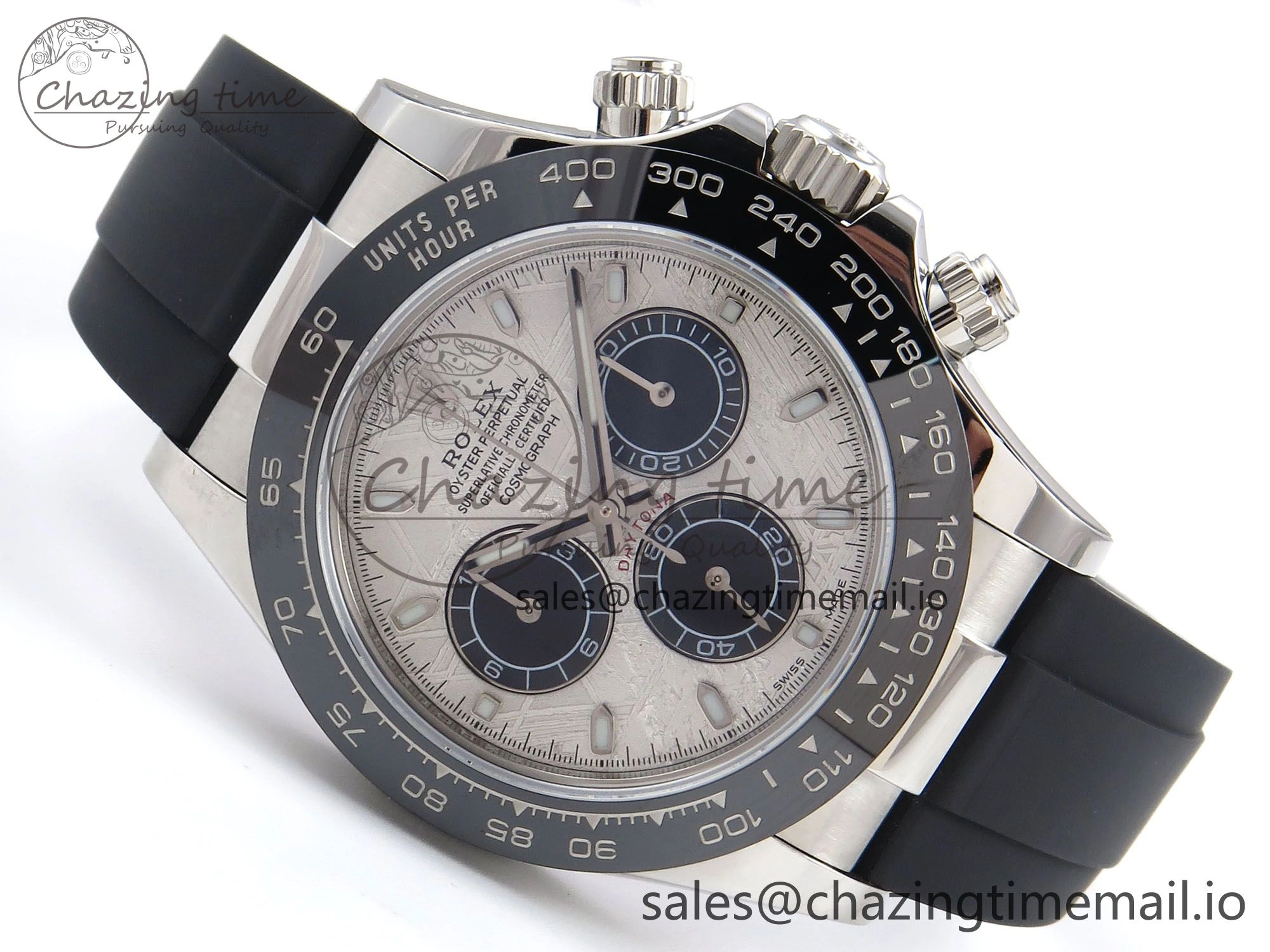Daytona 116519 N6F 1:1 Best Edition Meteorite Dial on Oysterflex Strap SA4130