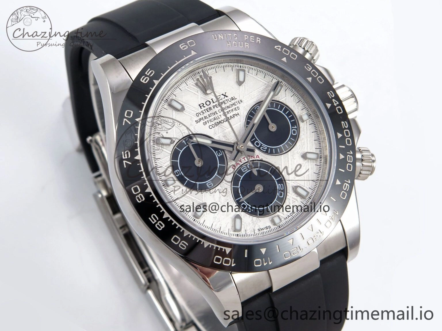 Daytona 116519 N6F 1:1 Best Edition Meteorite Dial on Oysterflex Strap SA4130
