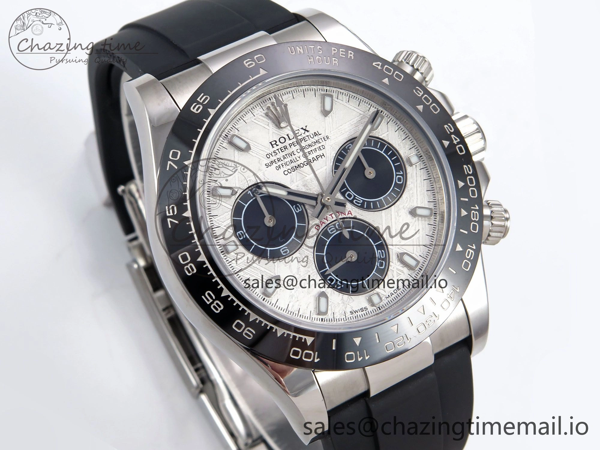 Daytona 116519 N6F 1:1 Best Edition Meteorite Dial on Oysterflex Strap SA4130