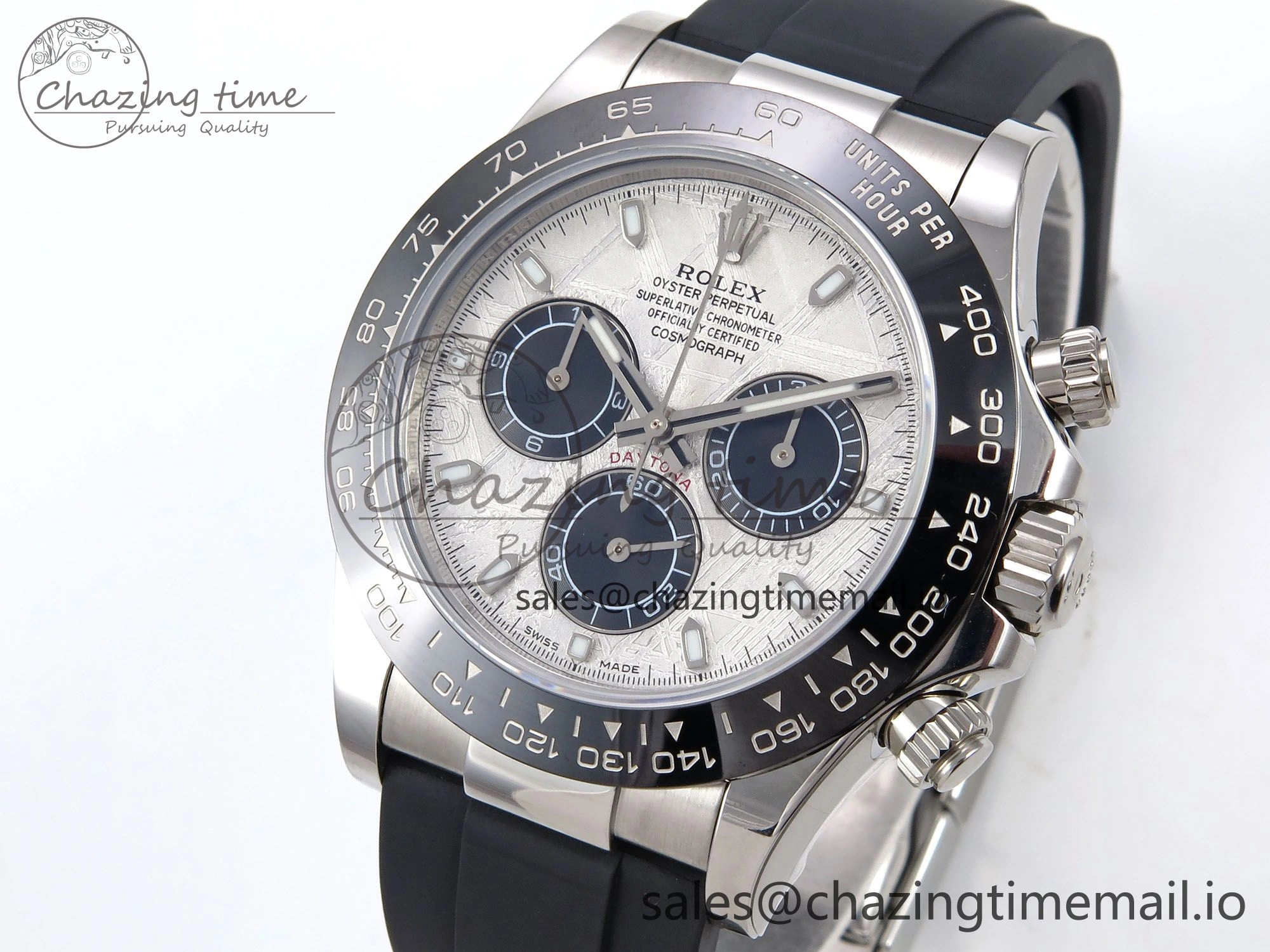 Daytona 116519 N6F 1:1 Best Edition Meteorite Dial on Oysterflex Strap SA4130
