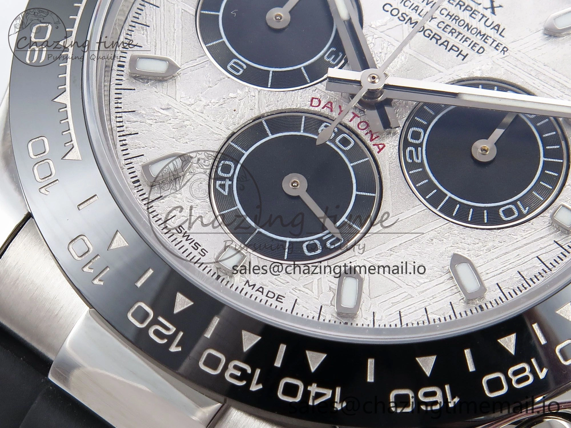 Daytona 116519 N6F 1:1 Best Edition Meteorite Dial on Oysterflex Strap SA4130